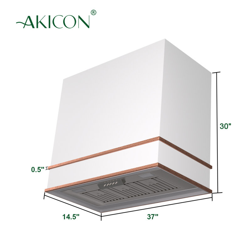 Hotte Akicon 600, Blanc / Cuivre