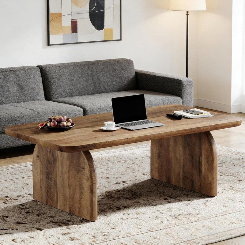 Table à thé de style moderne, table basse spacieuse, table d'ordinateur