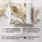 Abstract Golden Geode Crystals Marble III Modern-99601376