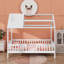 Lit simple en bois avec clôture-47677559
