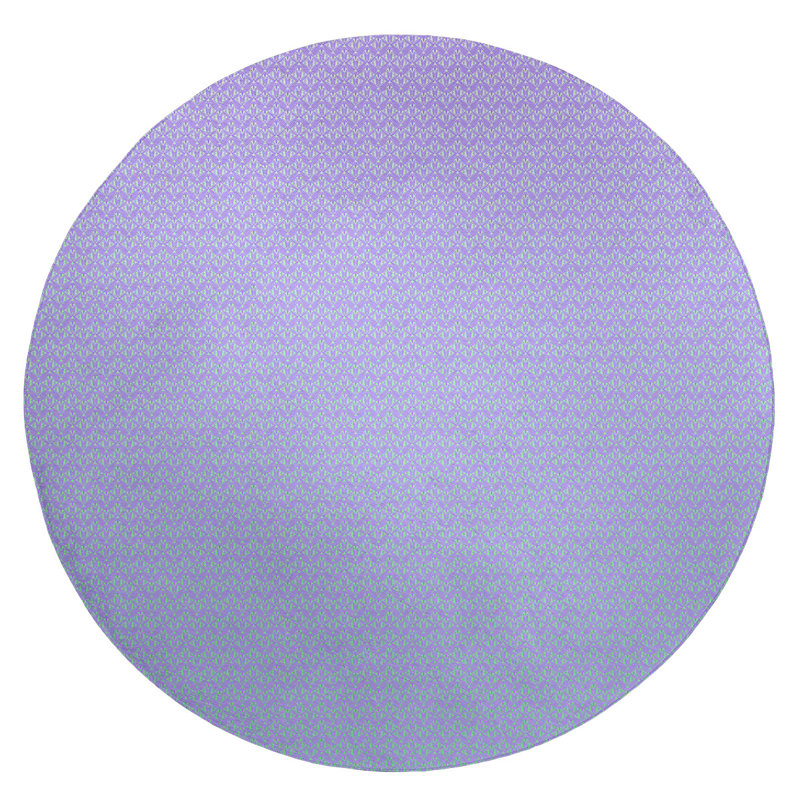 Chenille Indoor Rug, Round 5'