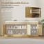 Banc de rangement pour chaussures avec rotin tissé HOMcom, banc pour chaussures avec coussin, tablettes réglables, banc d'entrée pour chambre à coucher, salon, ton chêne