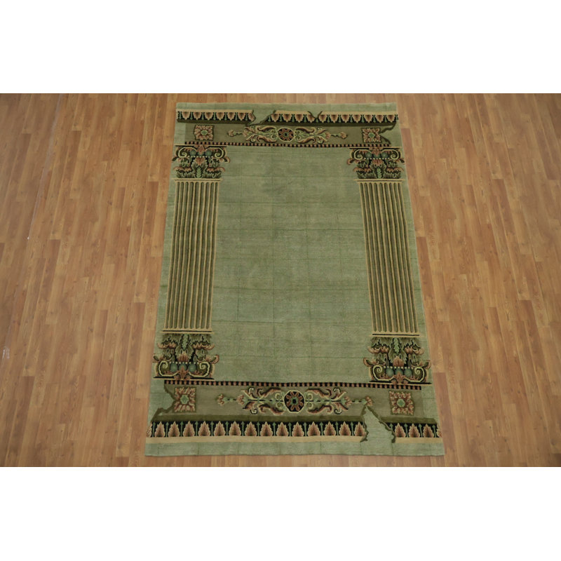 Tapis oriental népalais élégant 6 x 9 Oasis