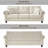 86" Rolled Arm Chenille Upholstered Sofa With Nailhead Trim & Solid Wood Legs, 3-Seater Couch-758177489
