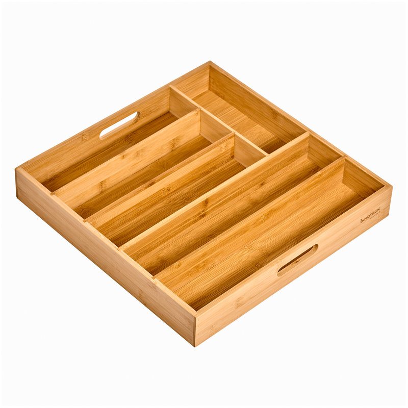 Bamboo Rectangle Cutlery Tray