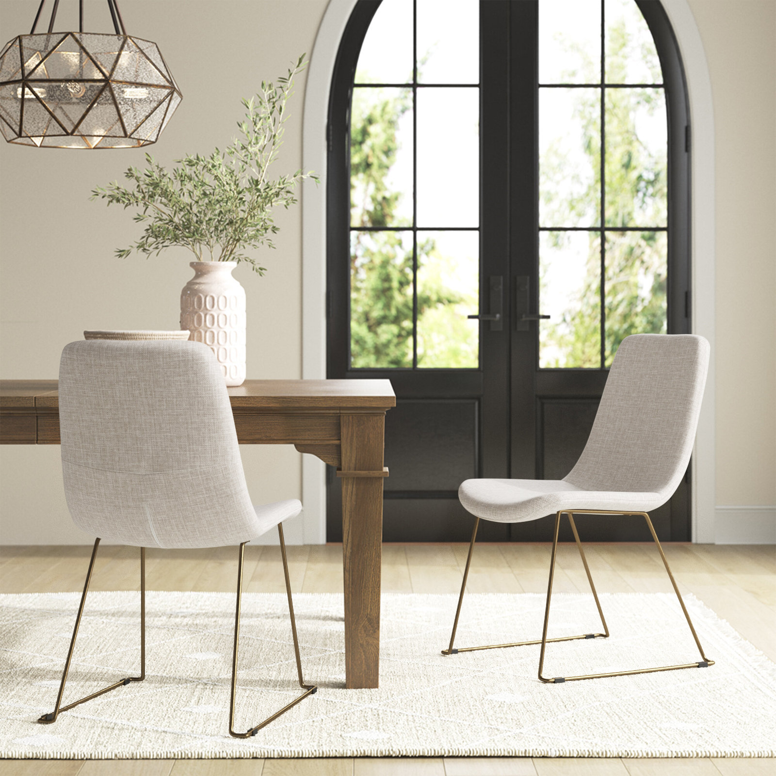 Evadine Linen Dining Chair