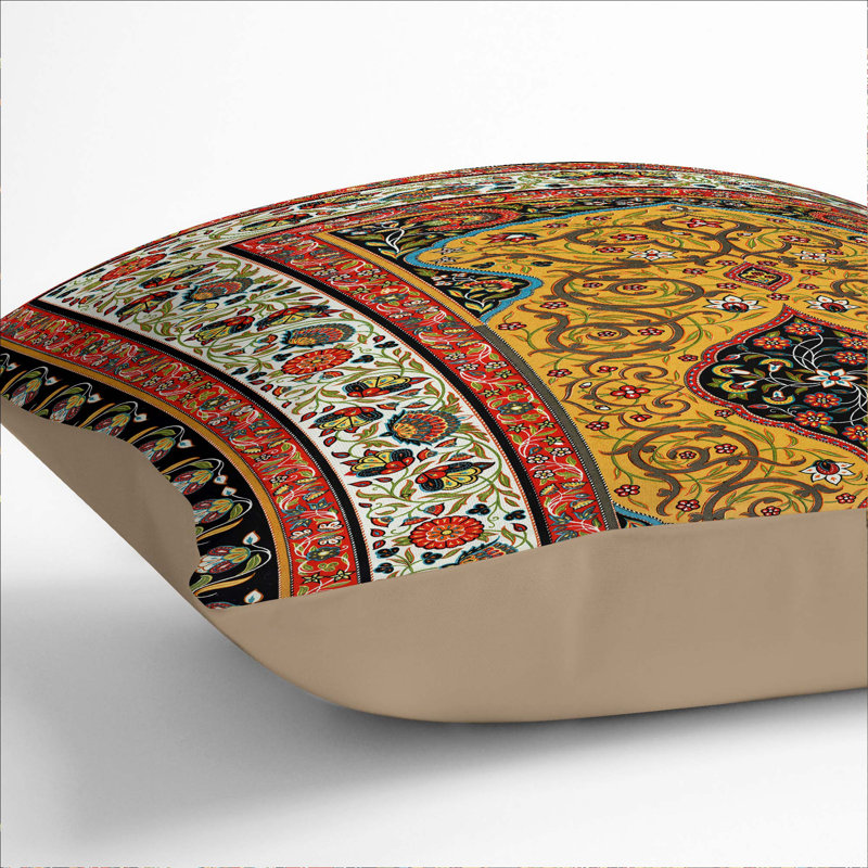 Damask Square Throw Cushion, 40 x 40 cm, Stone