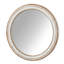 Miroir mural rond 31,5 pouces pour meuble-lavabo, miroirs en bois de style campagnard circulaire pour chambre à coucher, vestibule, salon, miroir décoratif Kithen Whitewash Edge pour la maison, le bureau-1372070461