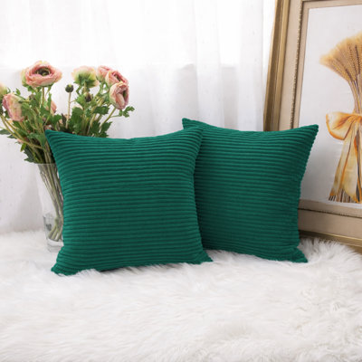 Patterned Velvet Scatter Cushion Covers, Set of 2 – Soft Plush Decorative Pillow Covers for Sofa, Bed & Living Room