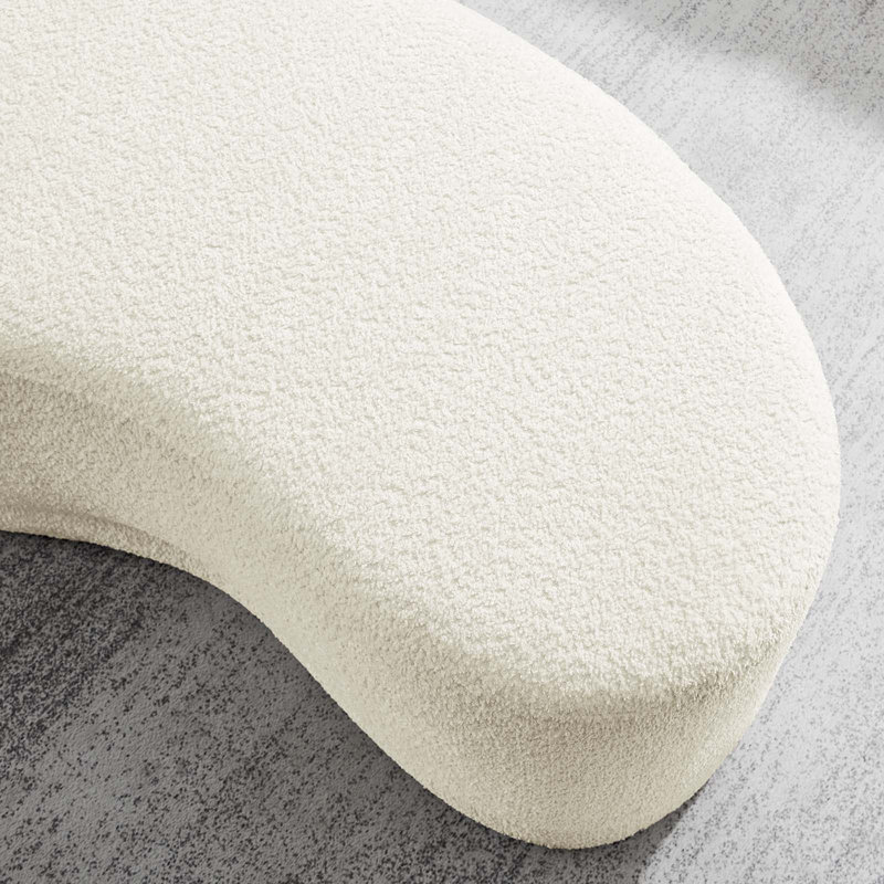 Modway Nimbus 48" Upholstered Ottoman Bench, Cream Fabric