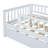 Wood Daybed with Trundle and Fence Guardrails-317973218-317973228