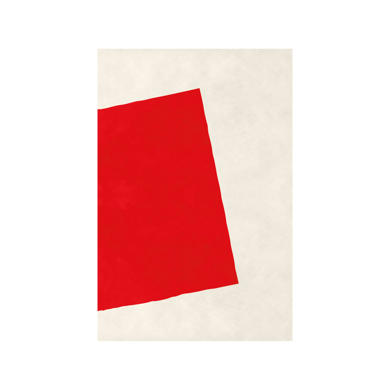 « red square (after albers) », impression, H 48 po x l 32 po x P 1,5 po, Toile tendue