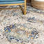 Tapis oriental bleu / beige Brearly-731891207