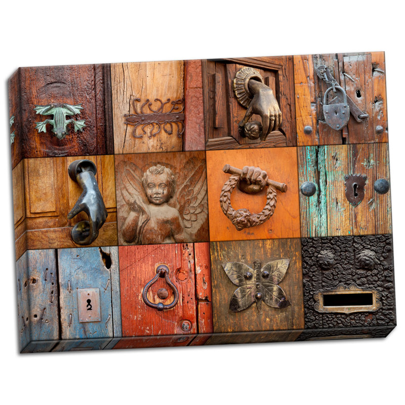 « on the door iv », reproduction d’impression sur toile tendue