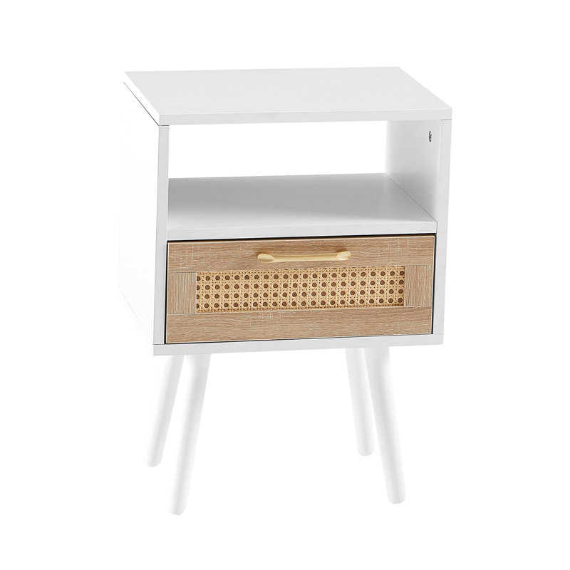 Table de chevet Modern, Blanc