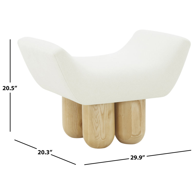 Giancarlo Ottoman, Ivory Fabric