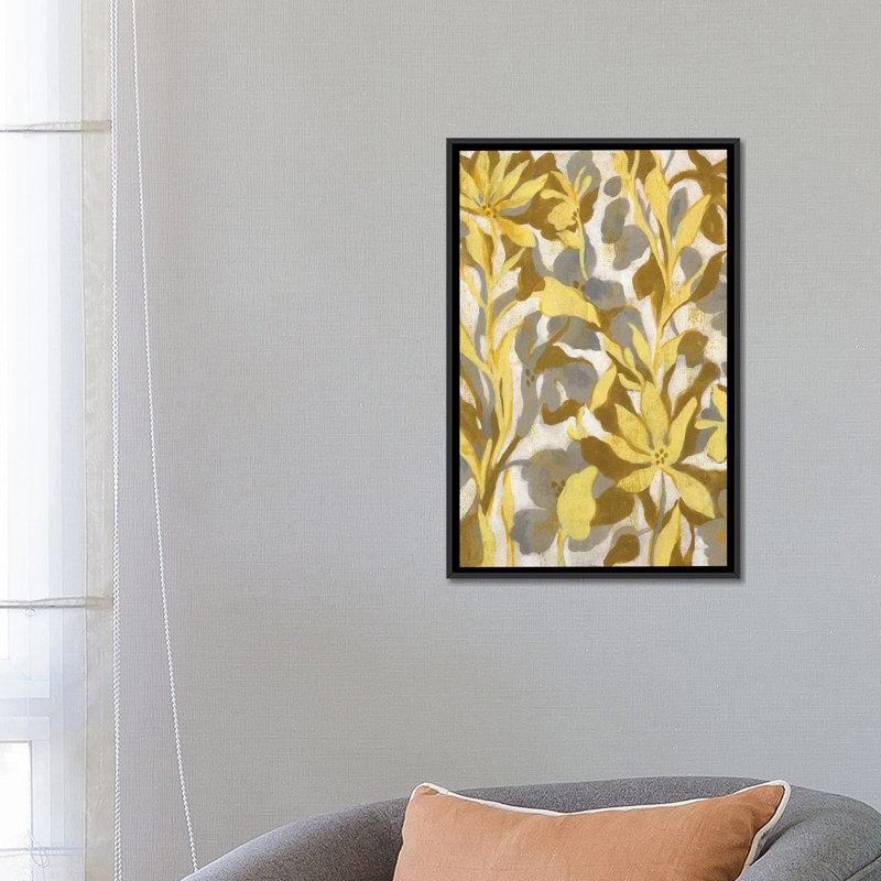 « painted tropical screen i » par silvia vassileva,, impression sur toile, H 26 po x l 18 po x P 1,5 po, Pas de tapis