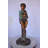 Boy Sitting On A Log With His Puppy Bronze Statue - Size: 15"L X 15"W X 35"H.