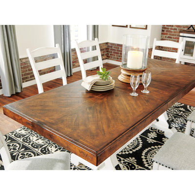 Marlar 8 - Person Extendable Trestle Base Dining Set