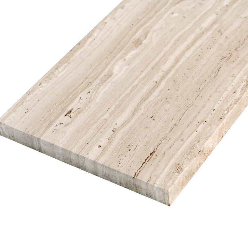 4" X 12" Honed Subway Marble Tile, Wooden Beige