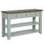 Console en bois de pin massif 48 po, table d'appoint moderne avec 3 tiroirs de rangement et 2 tablettes