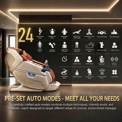  2026 KZ-L66 Dual Core 4D + 3D Luxury Massage Chair, 42 Massage Programs, Deep Zero Gravity, Thai Stretching, Built-in Music Modes, Auto Extension Legrest, Calf Kneading & Rolling, Back Heat, Bluetooth Speakers, Oil-Resistant Microfiber Leather