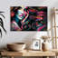 Portrait de femme Edgy, reproduction sur toile-751053687
