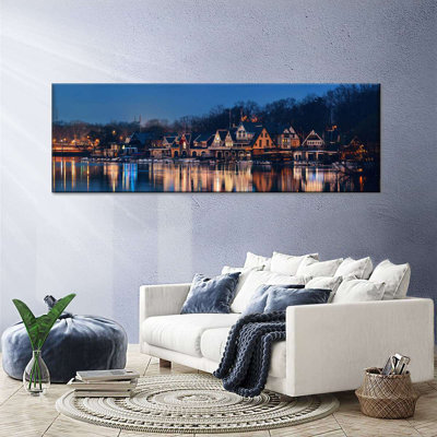 " Philadelphia Boathouse Row Canvas Print "