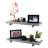 Hazle Solid Wood 24 inch Floating Shelf with Straight Brackets-1939392676