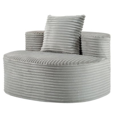 45" W Cloud Oval Upholstered Single Sofa, No Assembly Required by Wrought Studio