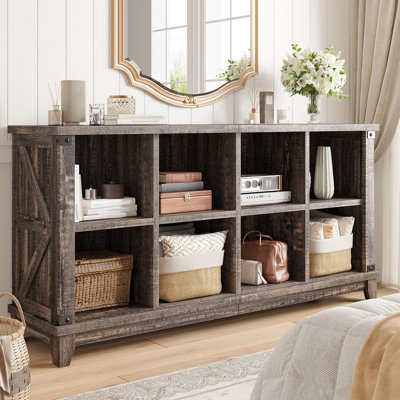 Manufactured Wood Cube Storage Organizer with Anti-Tip Hardware