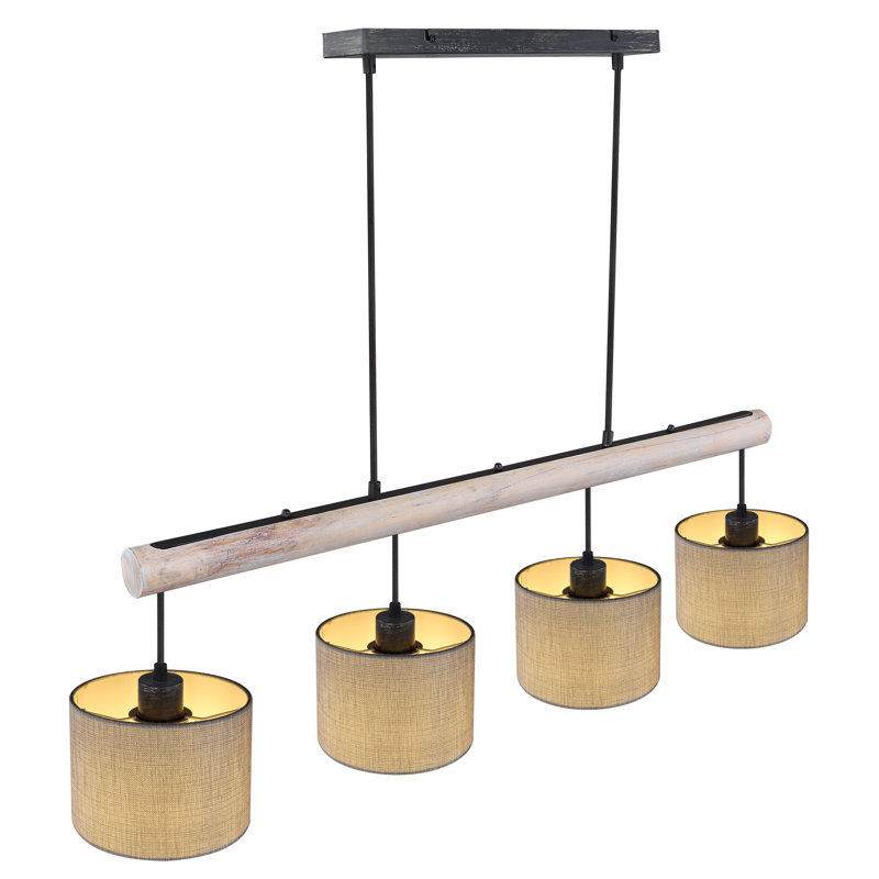 Alloro 4 - Light Kitchen Island Pendant, Black, Grey