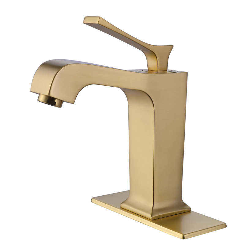 Single-handle Bathroom Faucet, Brushed Gold