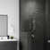 Lanai 8-in Rain Showerhead Shower System with 3-Body Jets Pivoting Shower Arm and Multi-function Handshower
