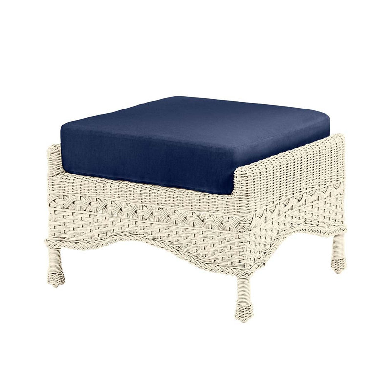 Outdoor Ottoman, Off White