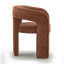 Chaise de salle à manger en chenille rouge Malone Performance-1880495225