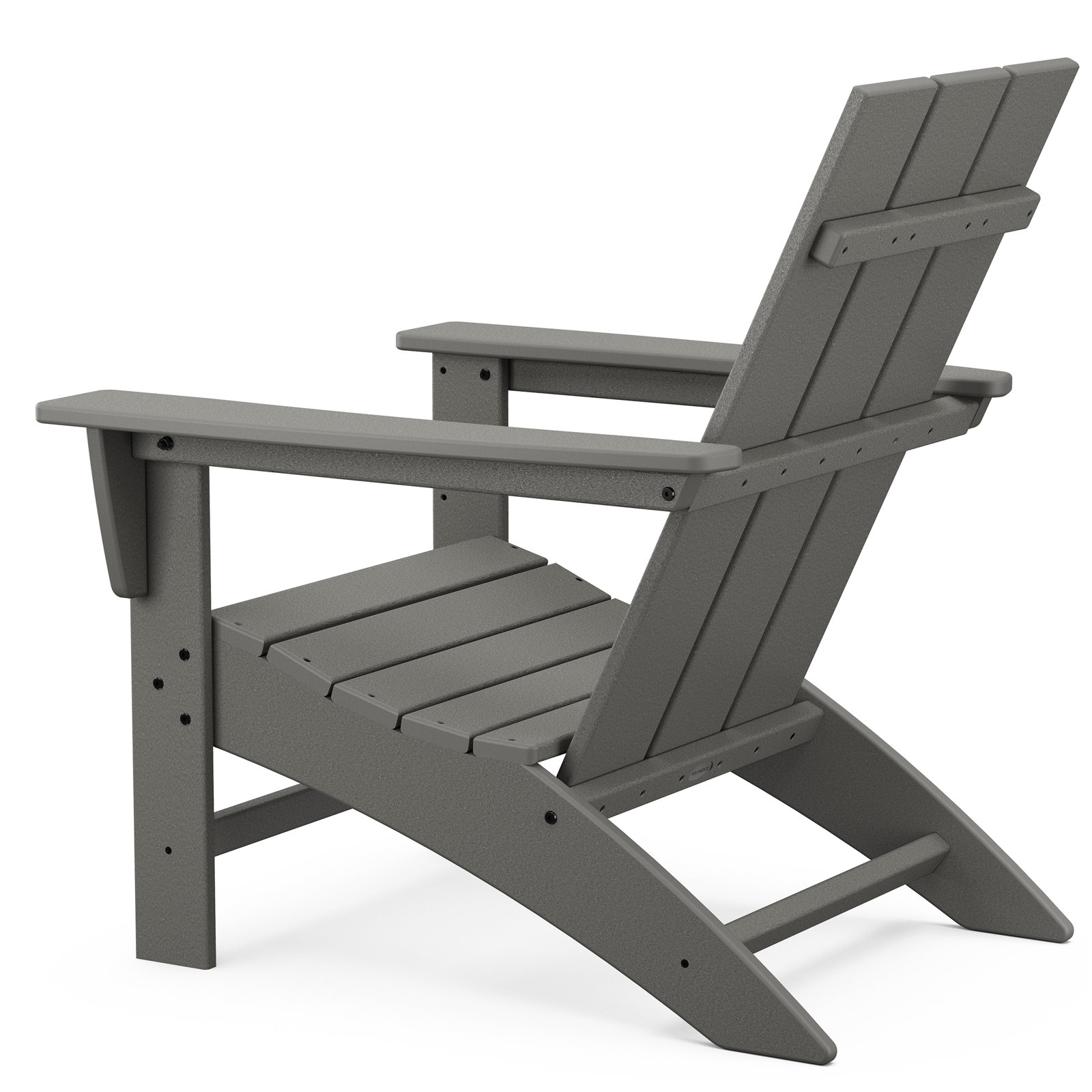 POLYWOOD Modern Adirondack 3-Piece Set, Slate Gray