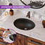Lavabo de salle de bain ovale encastré en porcelaine vitreuse avec trop-plein DeerValley Symmetry 18 "X 15"-94564419