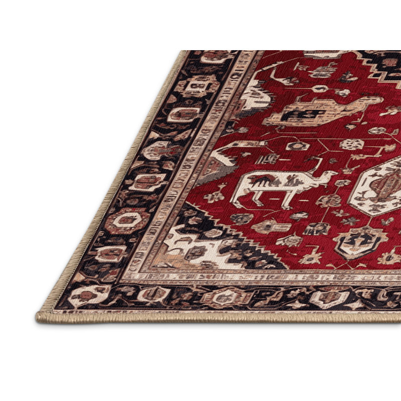 Tapis brun lavable à la machine, Tapis de couloir 2 pi x 4 pi