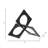 Modern Metal Decorative Object - Geometric Abstract Accent Sculpture for Contemporary Home and Office Decor-557422030