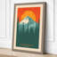 Mountain at Sunrise Mid-Century - Wrapped Canvas-131761846-131761856