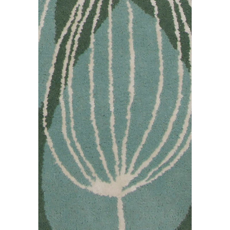 Tapis en laine touffeté à la main Jessica Swift Bleu / Blanc / Noir