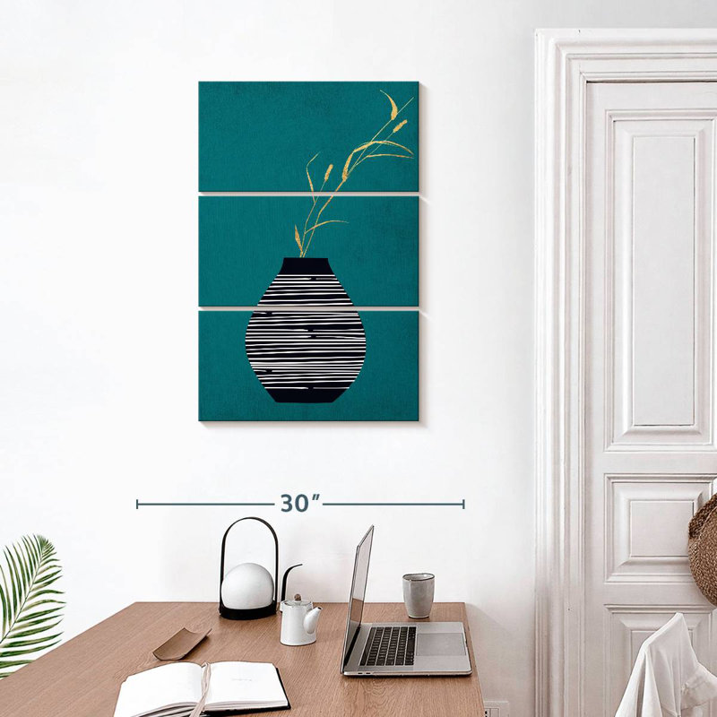 Harnek Turquoise Bouquet, 32" H x 20" W