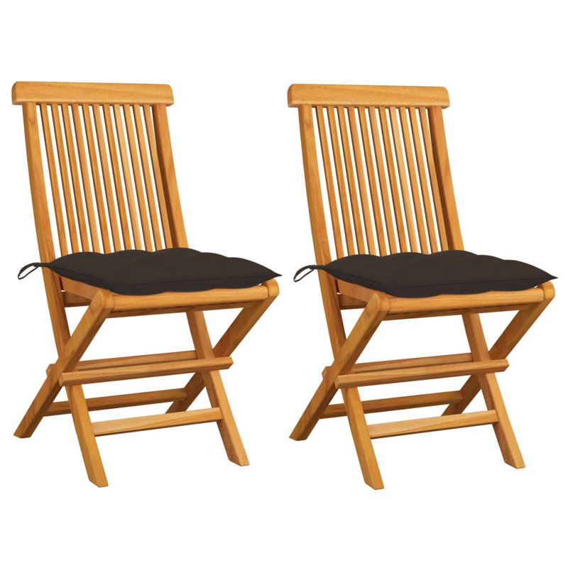 Chaise d'appoint de salle à manger pliante avec coussin Kerish, Taupe