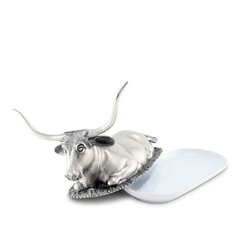Western Pewter Butter Dish