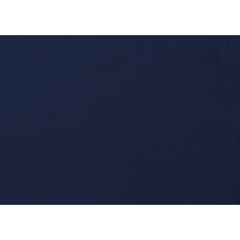 Causeuse luxueuse et moderne en velours de 57 po Keundra, Velours bleu
