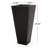 Lightweight Concrete Planter With Tapered Shape For Outdoors - 12.91L X 12.91W 28.5H Black Magnesium Oxide No Assembly Required Outdoor Plant Pot Style Oxide,-1755492744