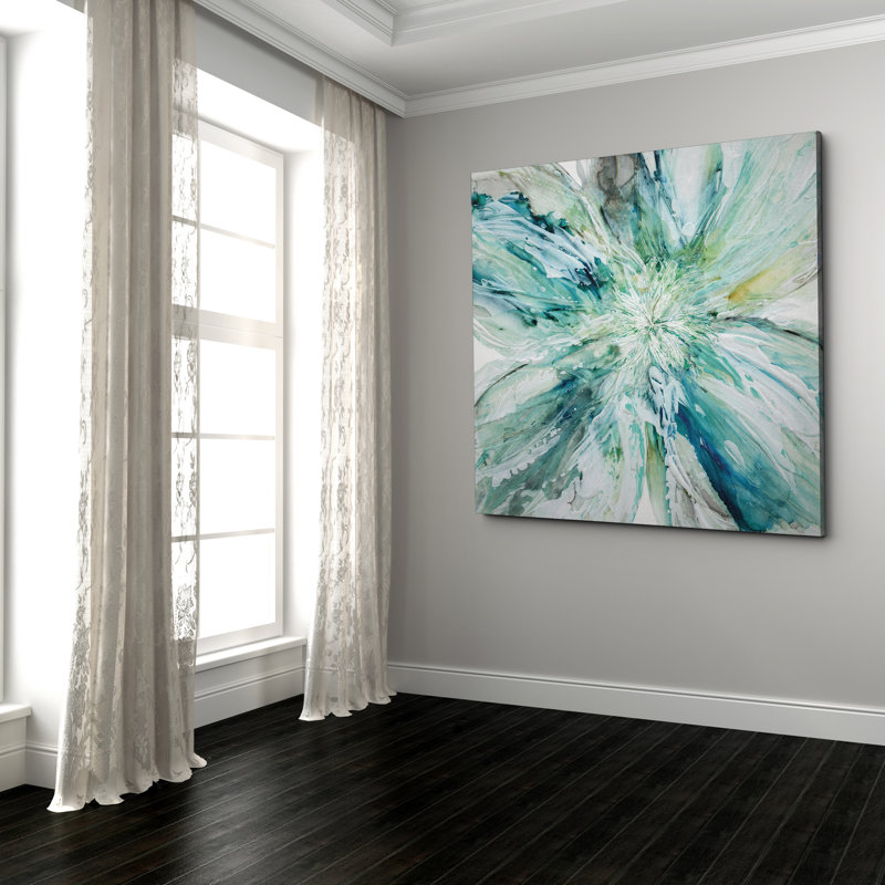 Blossom Bursts - Imprimé, H 40 po x l 40 po x P 1,5 po, Toile tendue