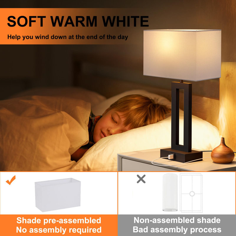 Cavid USB Bedside, White