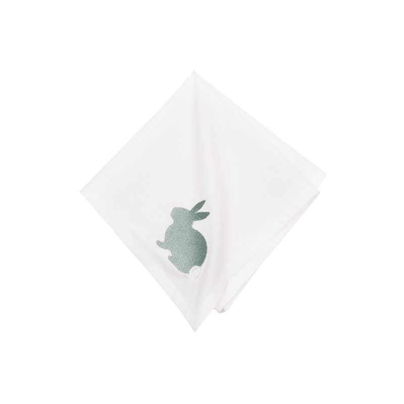 Spring Greens Bunny Napkin Set of 6